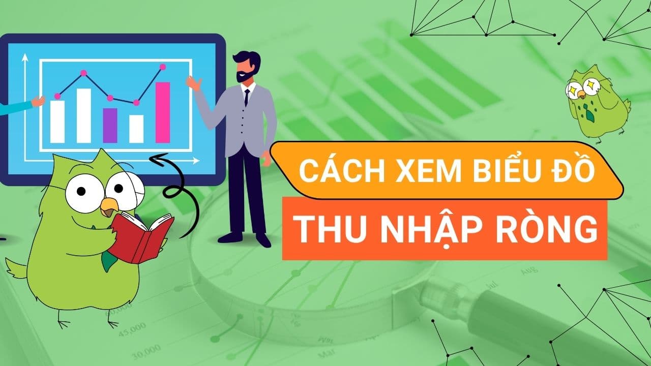 Xem biểu đồ Thu nhập ròng trên app Cú Thông Thái như thế nào