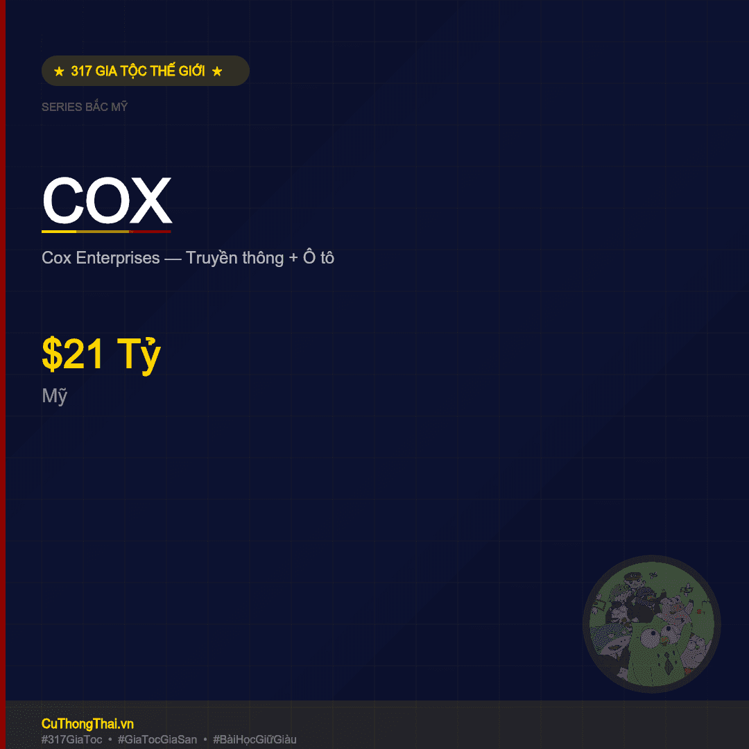 Gia Tộc Cox — Cox Enterprises $21 Tỷ