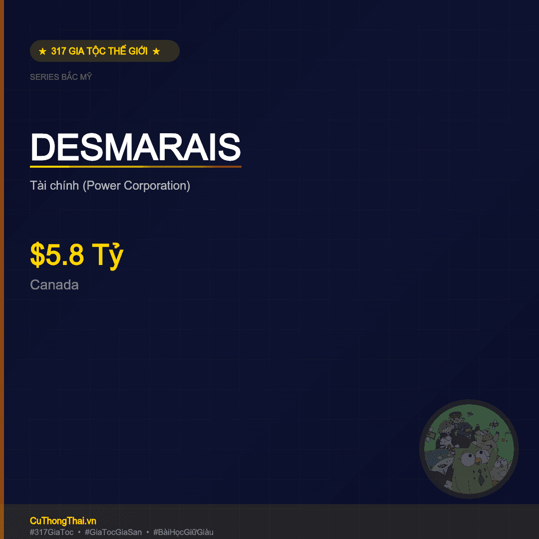Gia Tộc Desmarais — Mua Công Ty Xe Buýt Phá Sản $1 → Power Corporation $7 Tỷ: Gia Đình Quyền Lực Nhất Canada