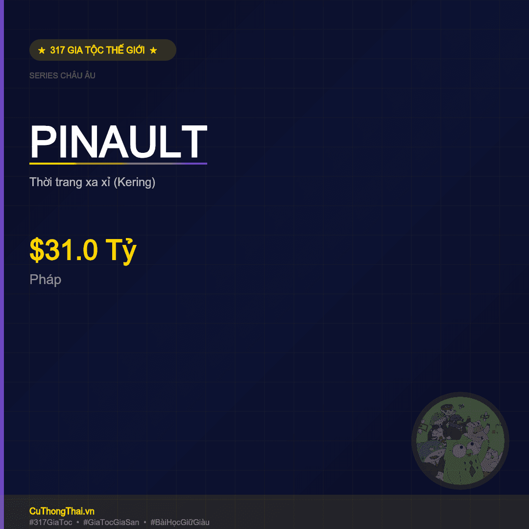 Gia Tộc Pinault — $31.0 Tỷ