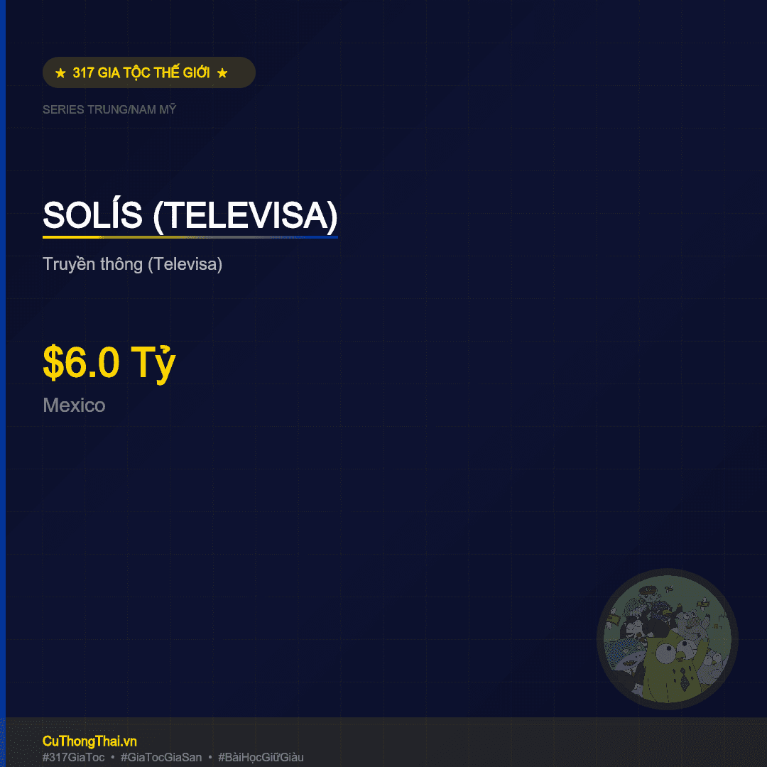 Gia Tộc Solís (Televisa) — $6.0 Tỷ