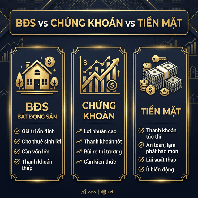 Thuế Thừa Kế BĐS vs Chứng Khoán vs Tiền Mặt