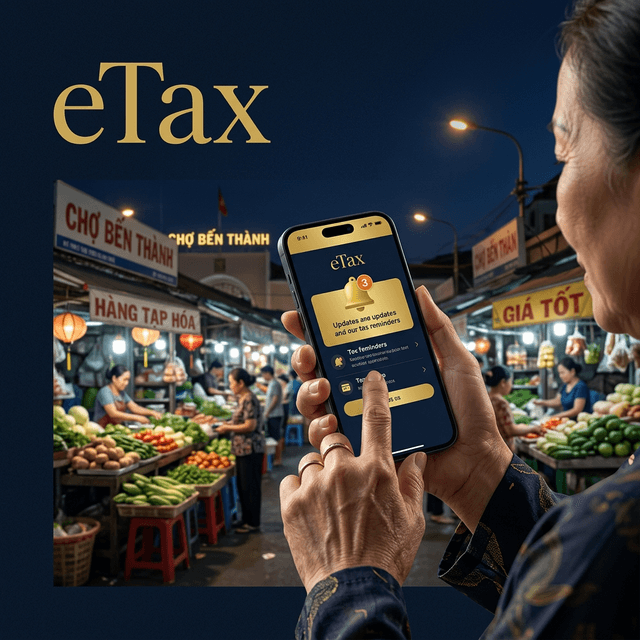 eTax Mobile kê khai thuế chợ