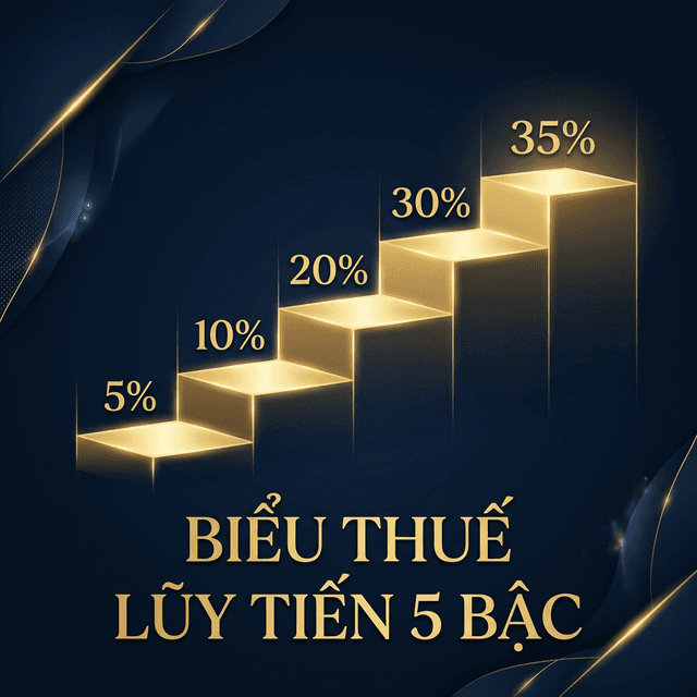 Biểu thuế lũy tiến 5 bậc 2026