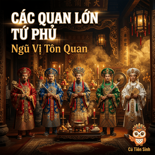 Các Quan Lớn Trong Tứ Phủ — Ngũ Vị Tôn Quan