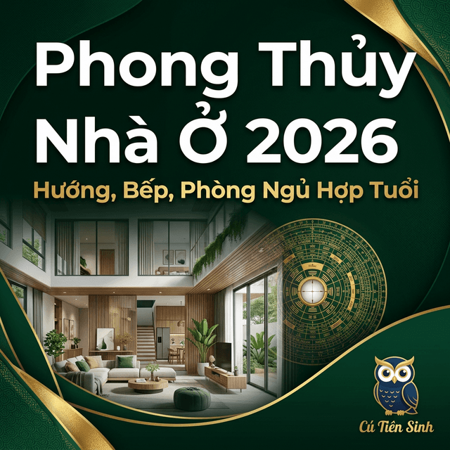 Phong Thủy Nhà Ở 2026 — Hướng, Bếp, Phòng Ngủ Hợp Tuổi