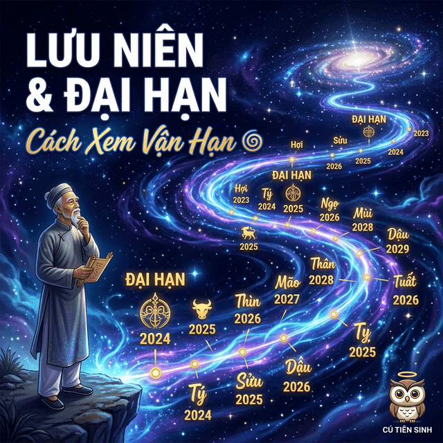 Lưu Niên & Đại Hạn — Cách Xem Vận Hạn Tử Vi