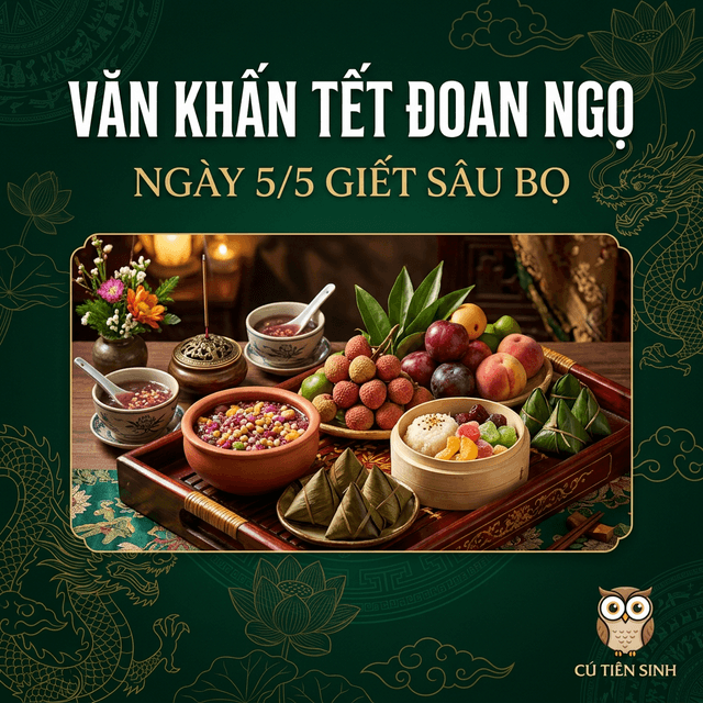 Văn Khấn Tết Đoan Ngọ — Ngày 5/5 Giết Sâu Bọ