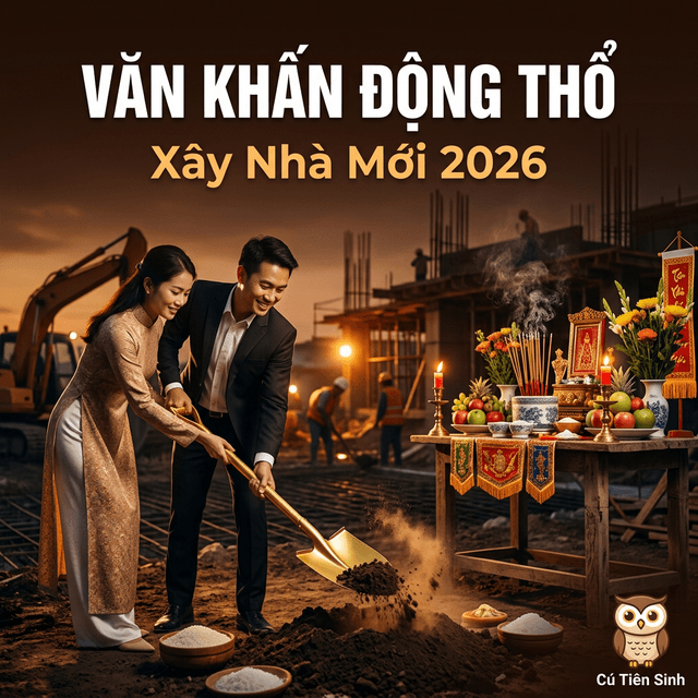 Văn Khấn Động Thổ — Xây Nhà Mới 2026