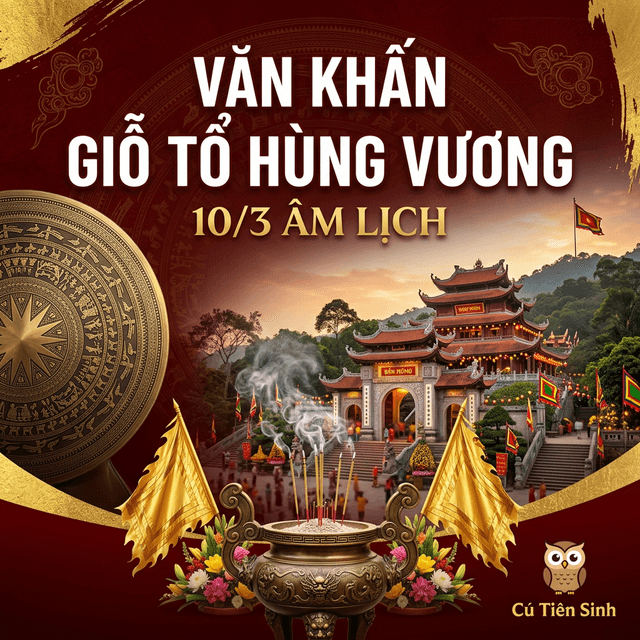 Văn Khấn Giỗ Tổ Hùng Vương — 10/3 Âm Lịch