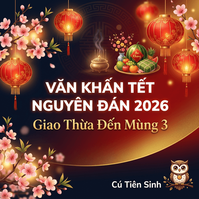 Văn Khấn Tết Nguyên Đán 2026 — Giao Thừa Đến Mùng 3