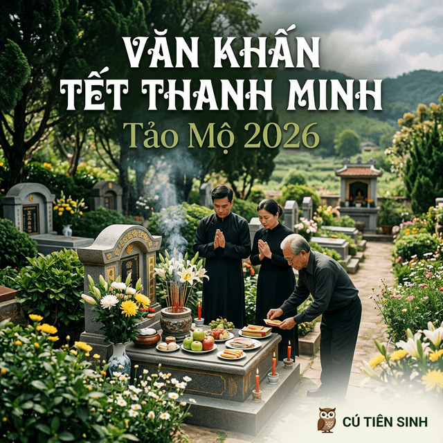 Văn Khấn Tết Thanh Minh — Tảo Mộ 2026