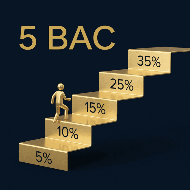 Biểu Thuế Lũy Tiến 5 Bậc 2026 — 5 bậc thang vàng 5% đến 35%