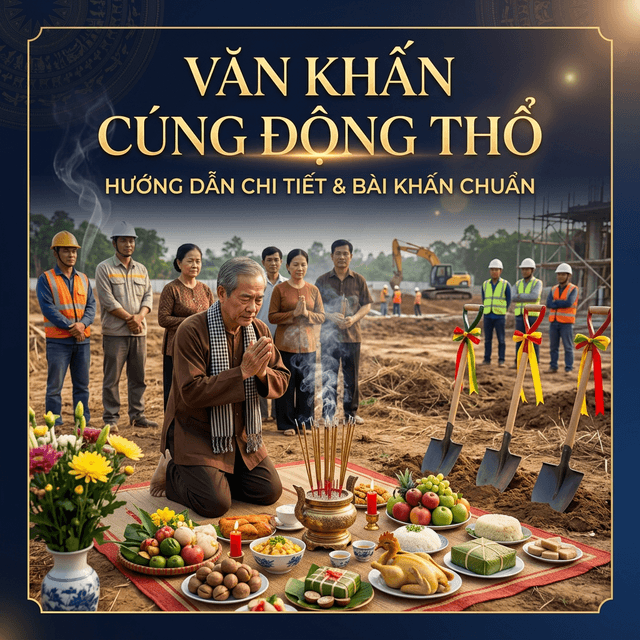 Văn Khấn Cúng Động Thổ