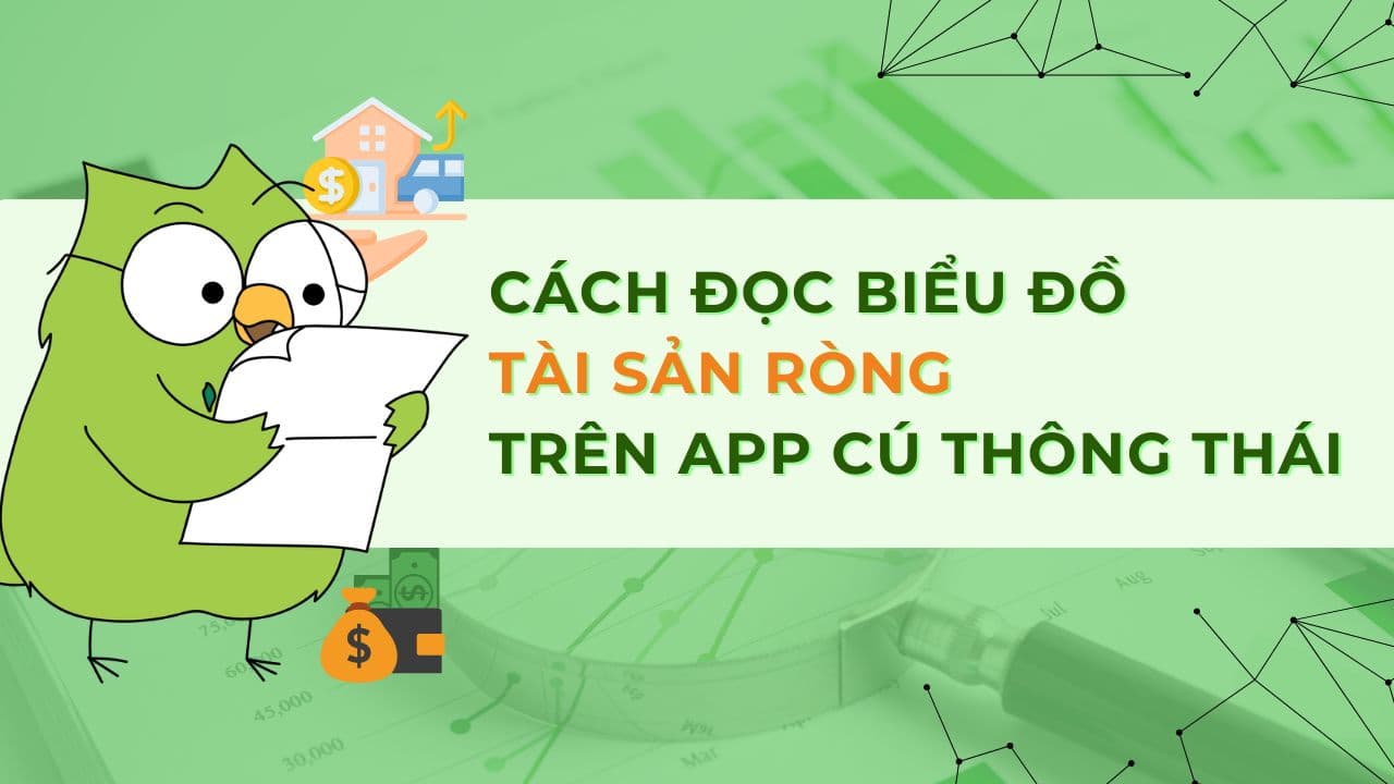 Cách đọc biểu đồ Tài sản ròng trên App Cú Thông Thái