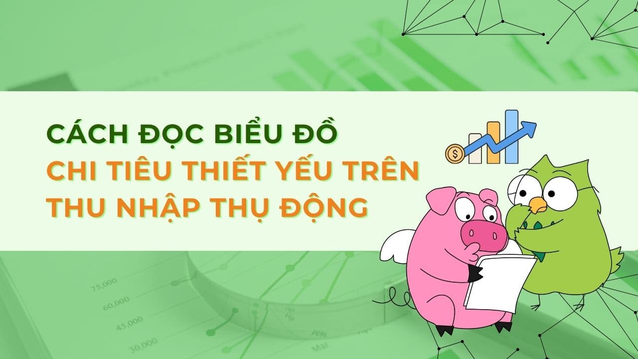 biểu đồ Chi tiêu thiết yếu trên Thu nhập thụ động trên app Cú Thông Thái
